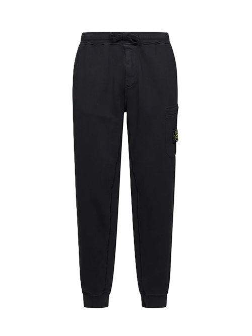 Pantaloni in felpa con logo Stone Island | L2S15 6200021 S0051V0029 BLACK